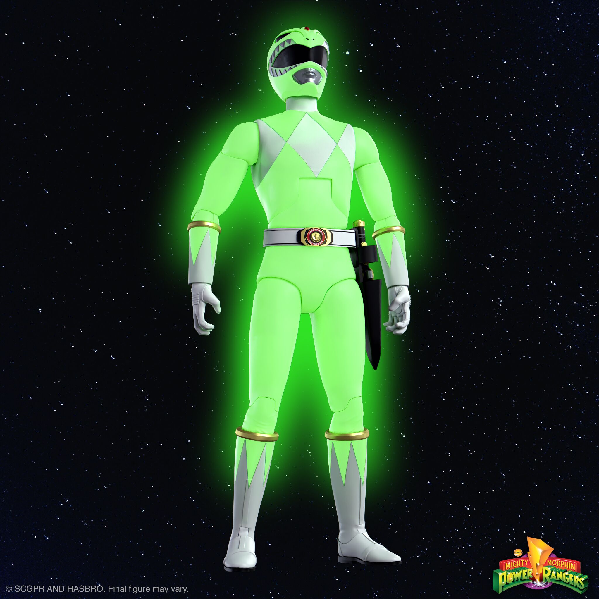 Super7 ULTIMATES Wave 05 Green Ranger Glow figurină fosforescentă