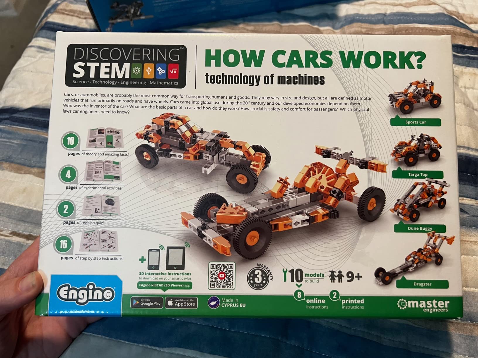 Engino Discovering STEM How Cars Work set constructie 10 masinute