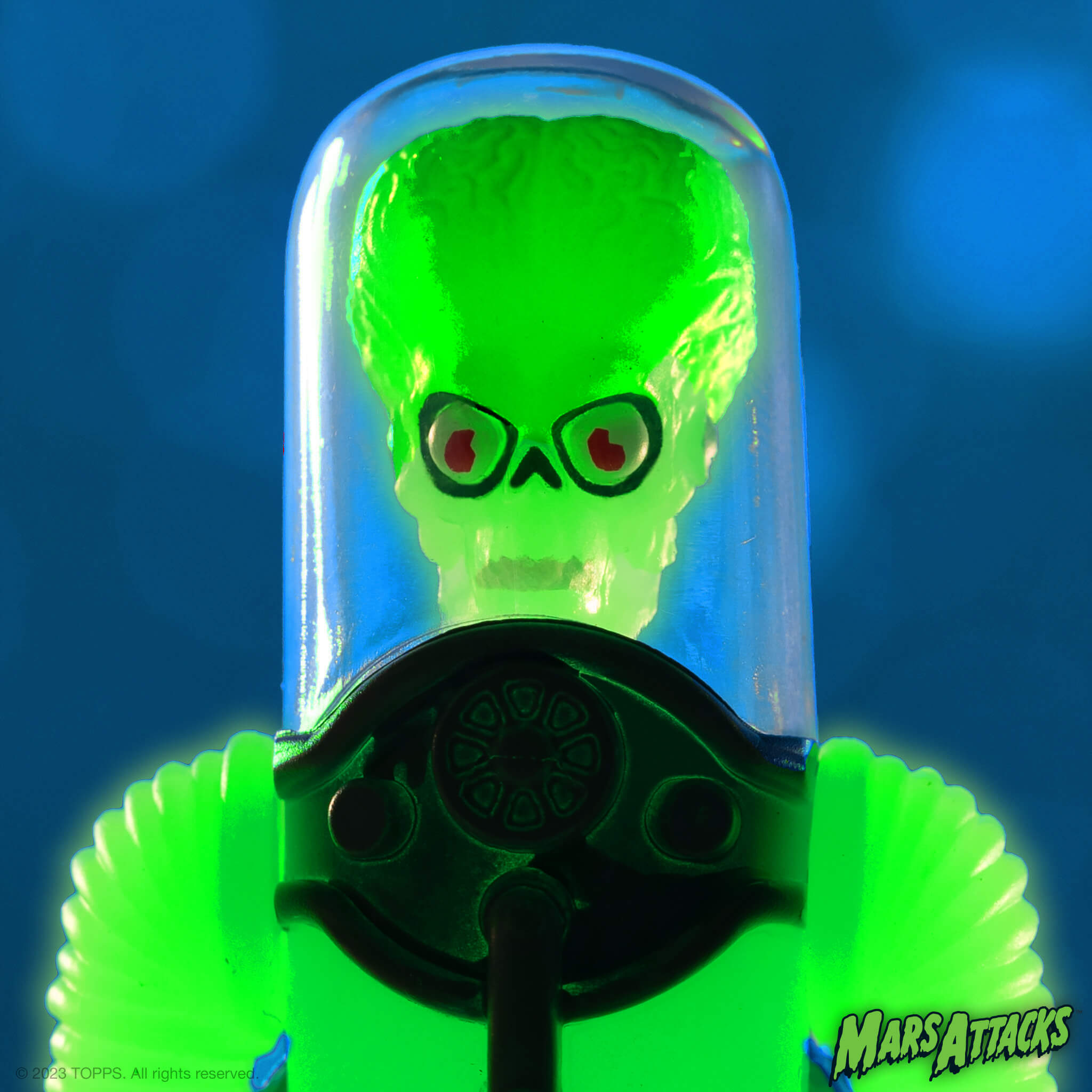 Super7 ReAction Mars Attacks figurina fosforescenta 9,5 cm