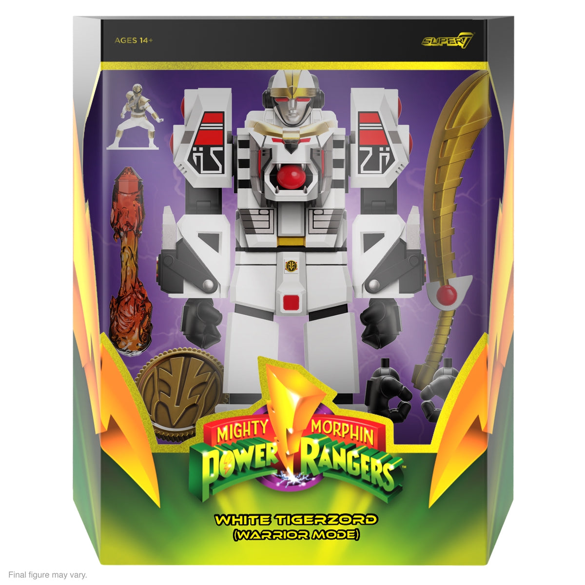 Super7 Ultimates Power Rangers TigerZord figurina Battle Mode