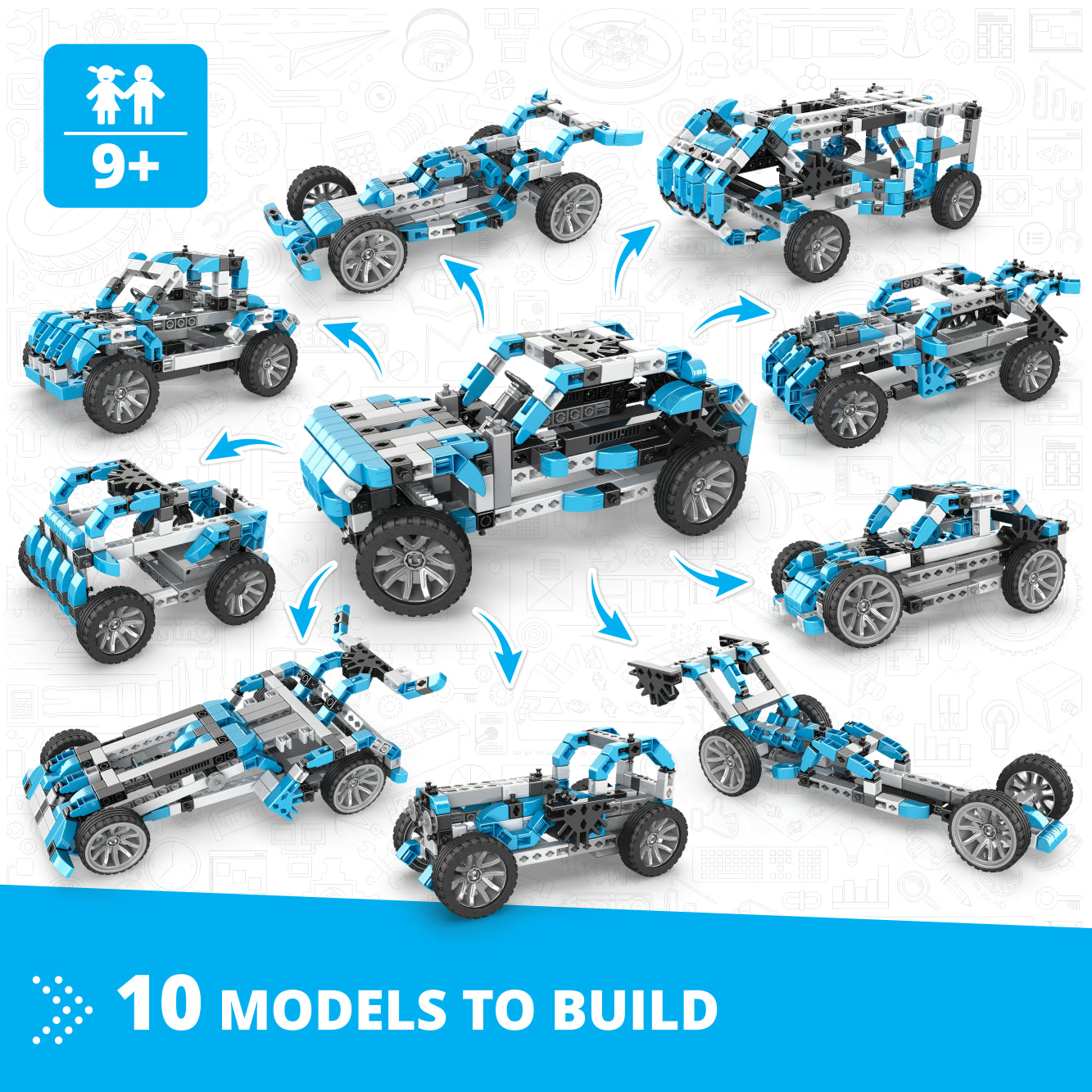 Engino Inventor Offroader set construcție motorizat 10 modele