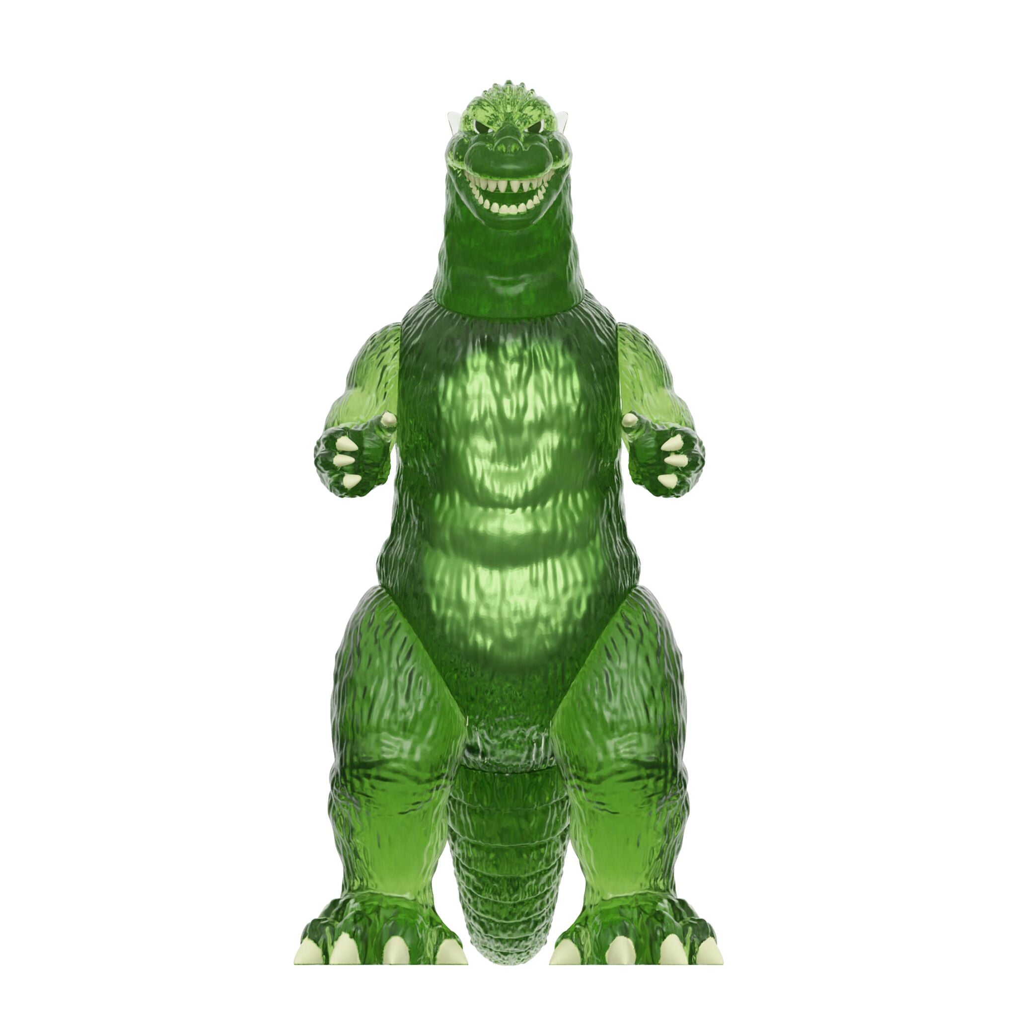 Super7 Toho ReAction figurina Godzilla verde semi-clear