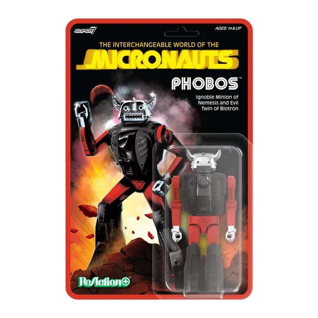 Super7 Micronauts ReAction+ Phobos figurina 10 cm