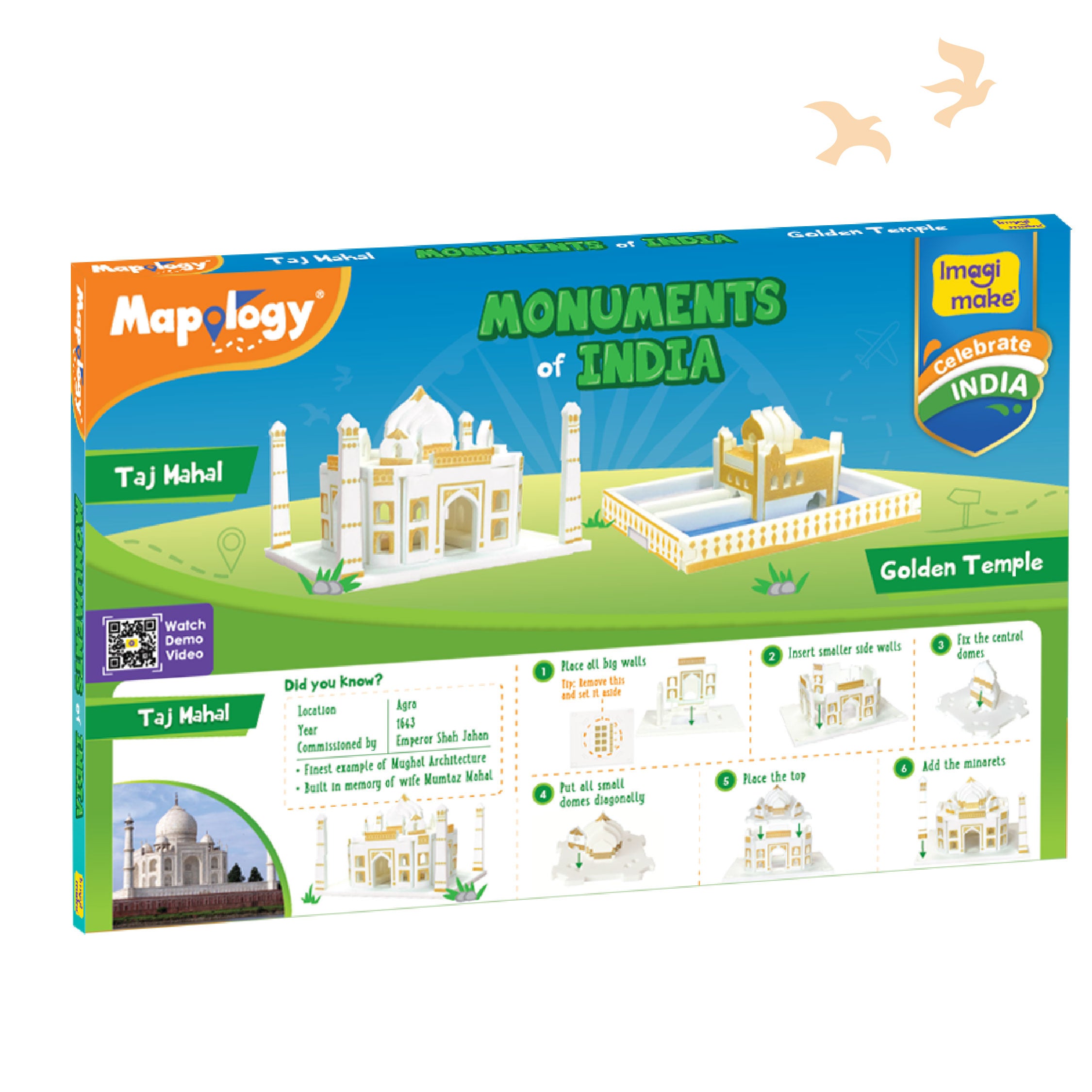 Imagimake Mapology Monuments set constructie Taj Mahal