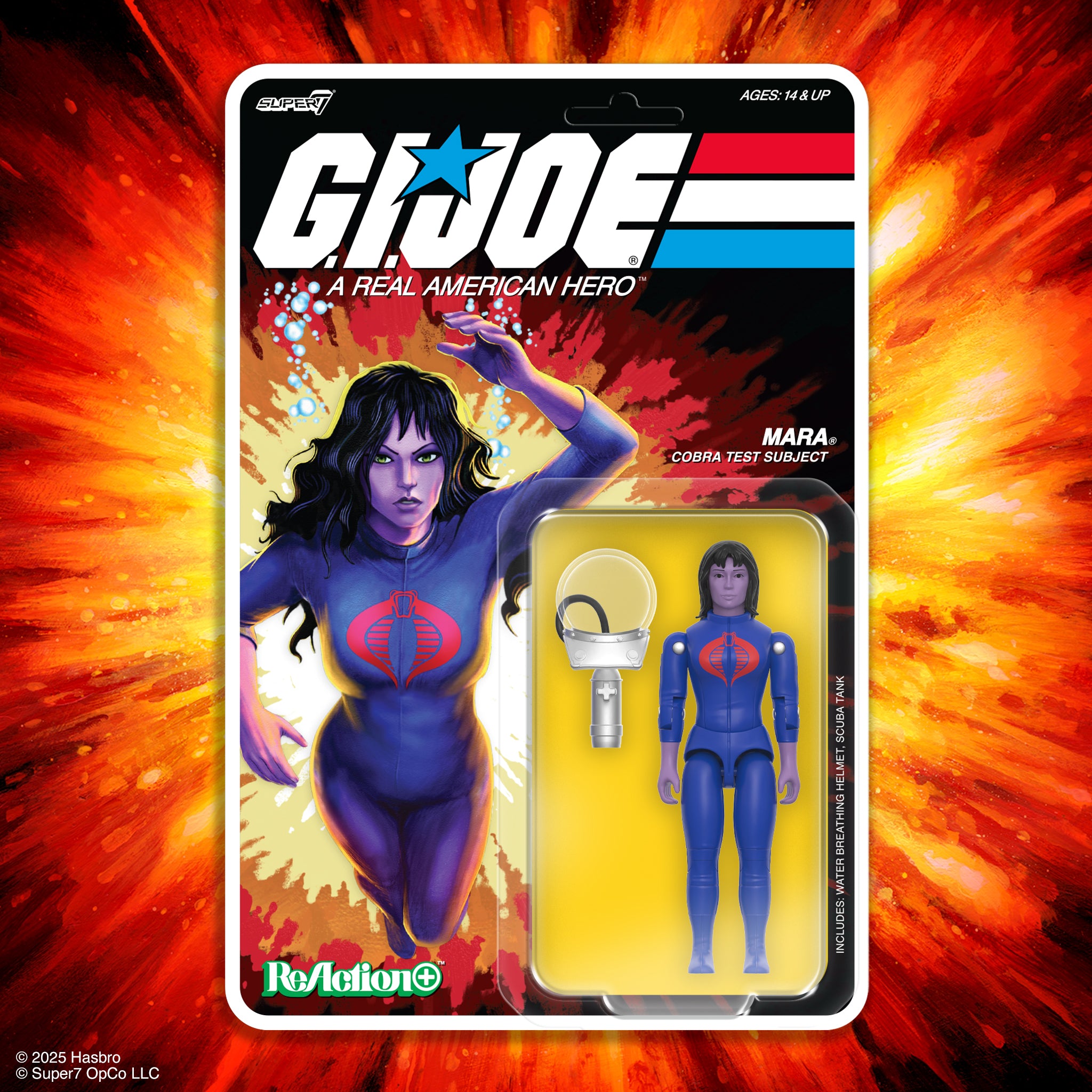 Super7 G.I. Joe ReAction+ Mara figurina 9,5 cm casca
