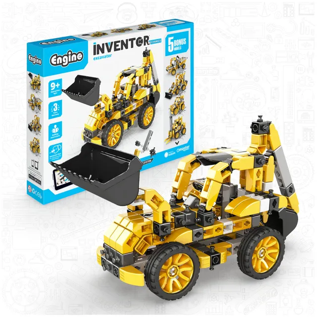 Engino Inventor Mechanics excavator set 5 modele 9+ ani