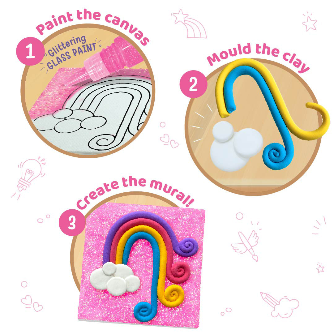 Imagimake Clay Murals Unicorn set creativ lut 5 planse 5+ ani