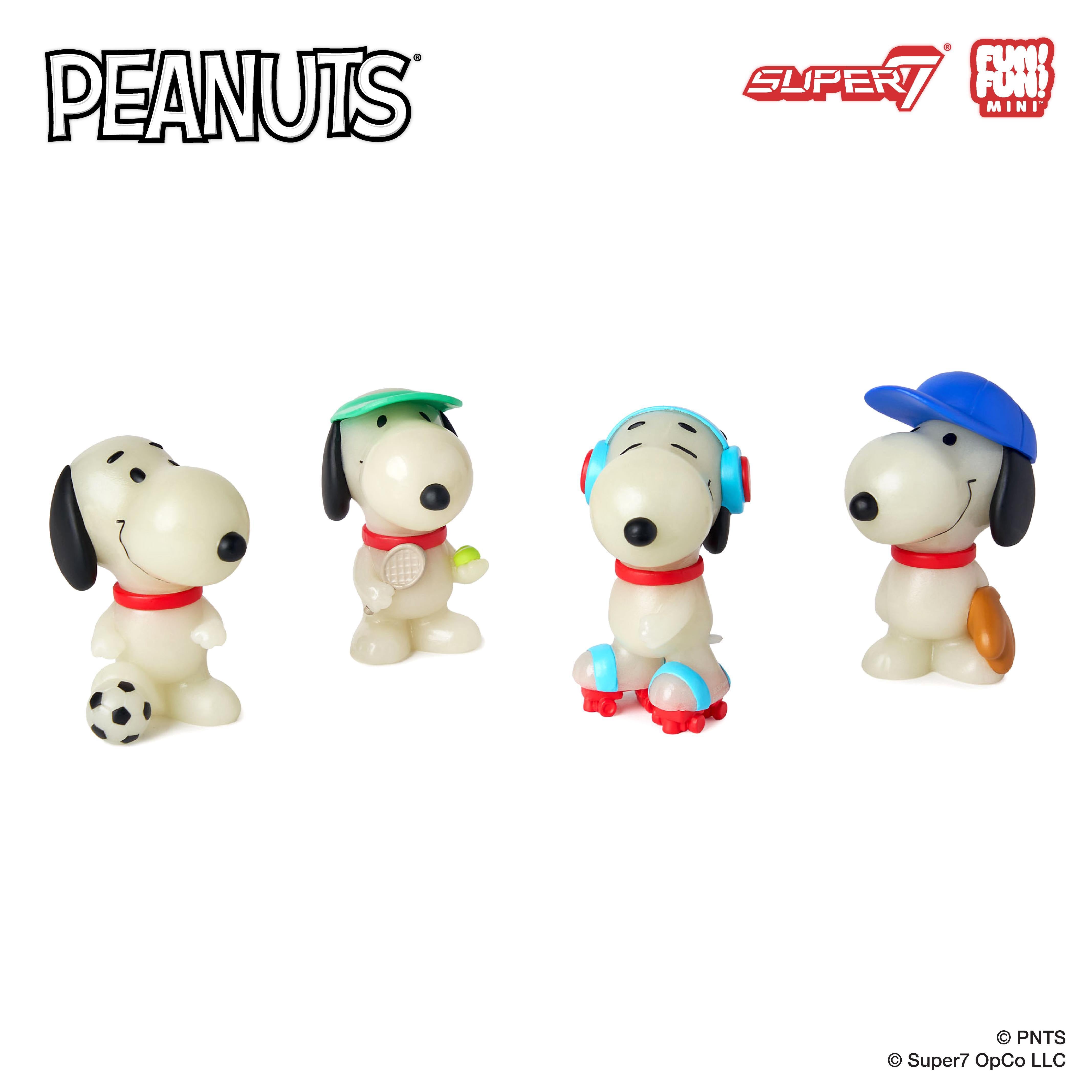 Super7 Peanuts Fun Fun Mini figurina Snoopy Athlete blind box