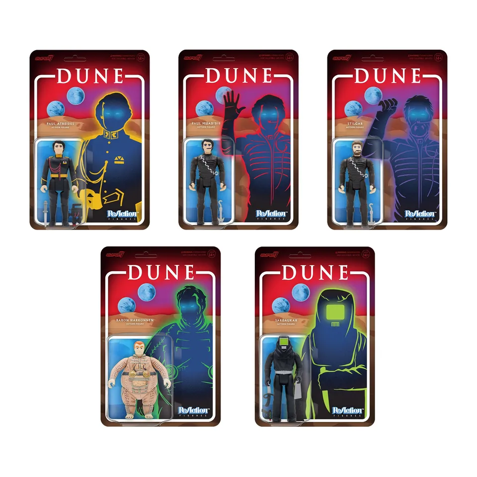 Super7 ReAction Dune Wave 1 set 4 figurine