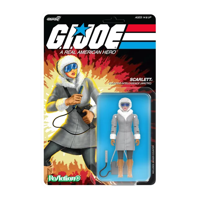 Super7 G.I. Joe ReAction+ Arctic Scarlett figurina 3.75 inch