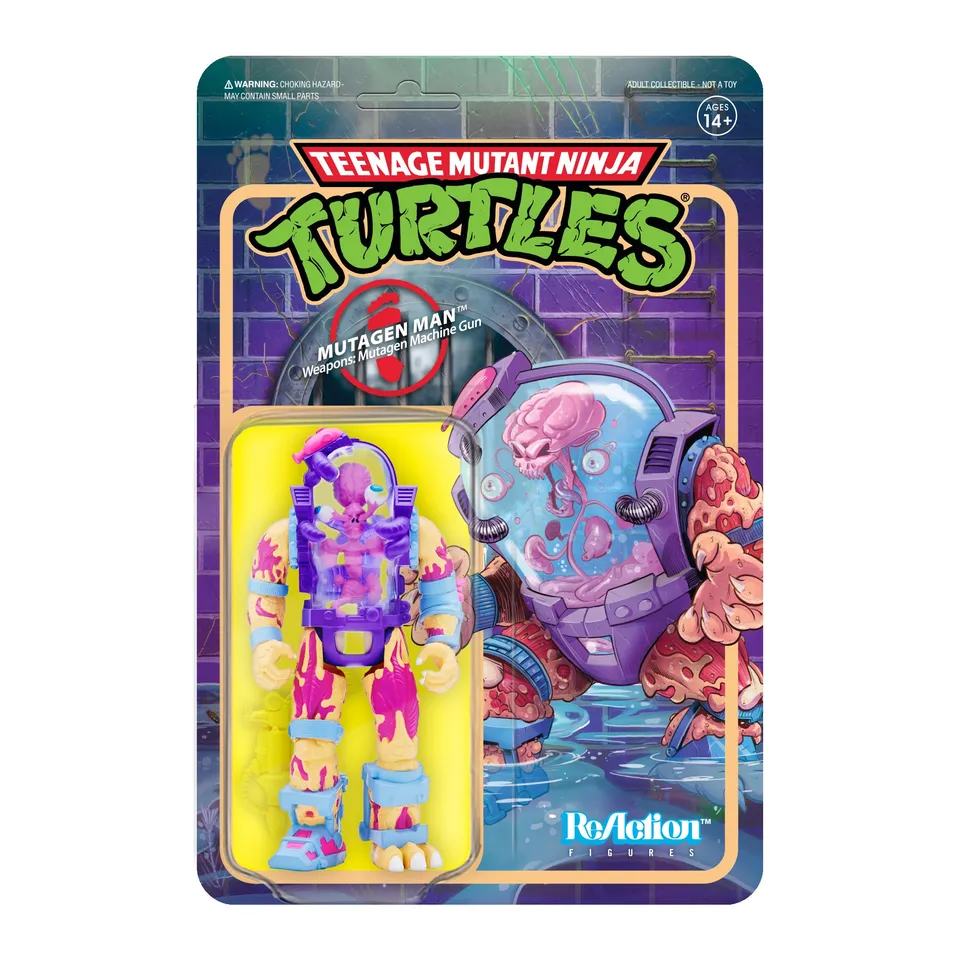 Super7 TMNT Mutagen Man figurina 9,5 cm cu mitraliera