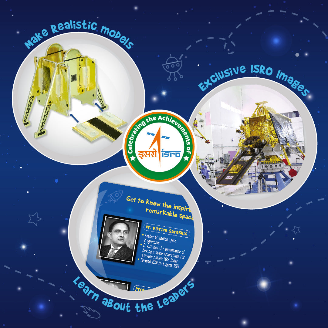 Imagimake Mapology Mission Chandrayaan macheta spatiala 12 buc