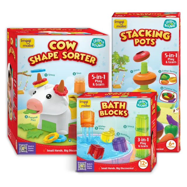 Imagimake Leaps Bounds Toddlers set joaca sortare si baie