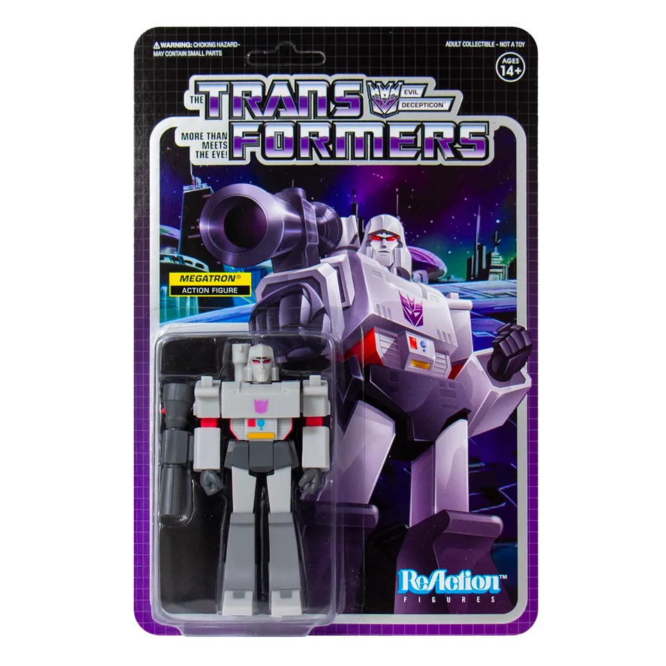 Super7 ReAction Transformers Megatron figurina 9,5 cm