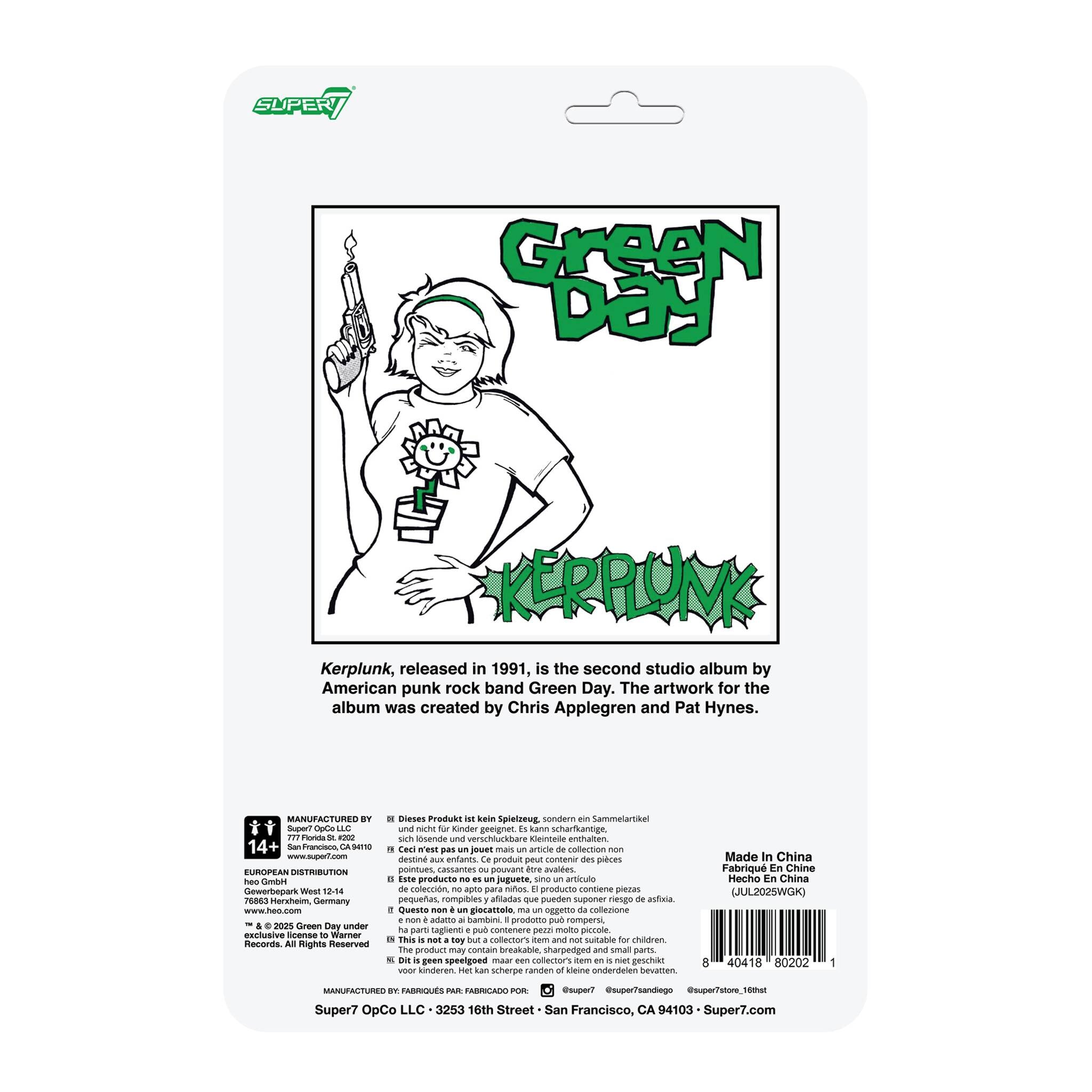 Super7 Green Day ReAction Kerplunk Girl figurina 9,5 cm