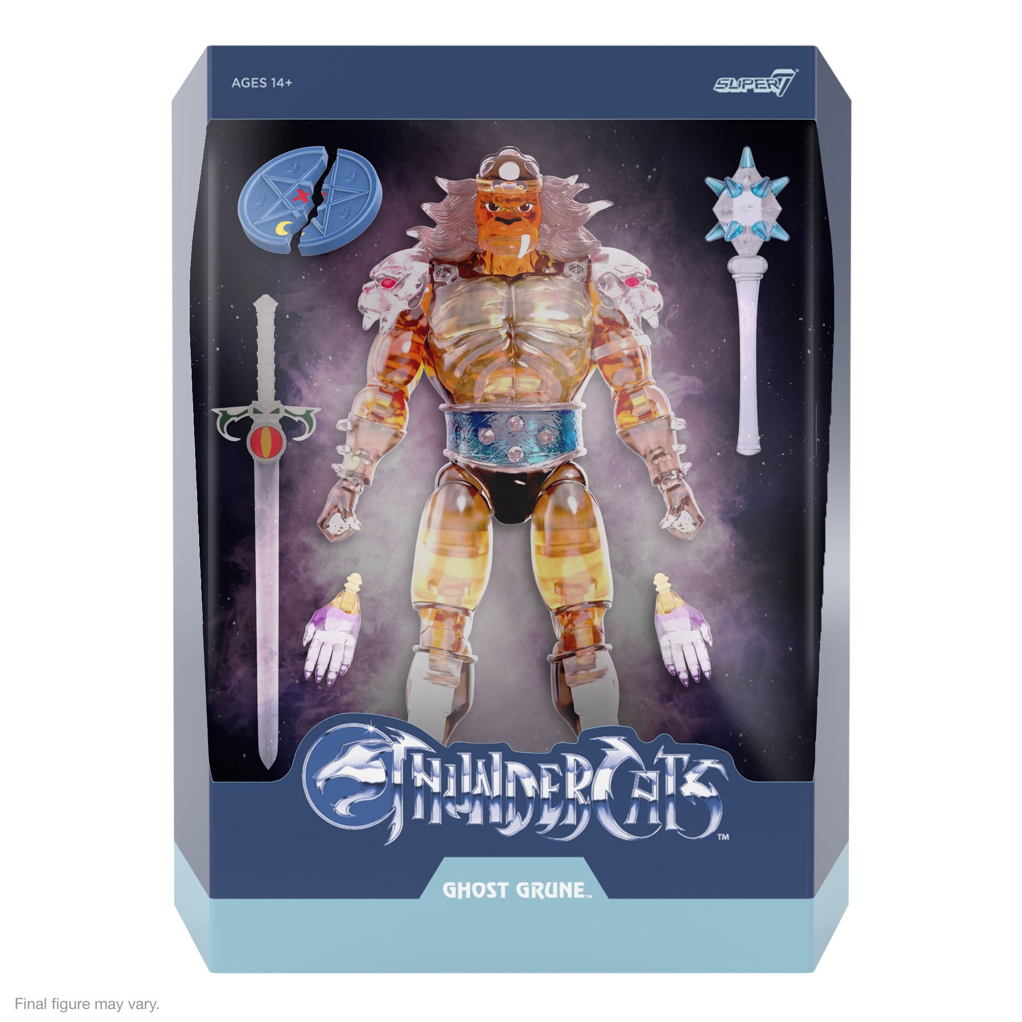 Super7 Ultimates Ghost Grune figurina translucida 18cm