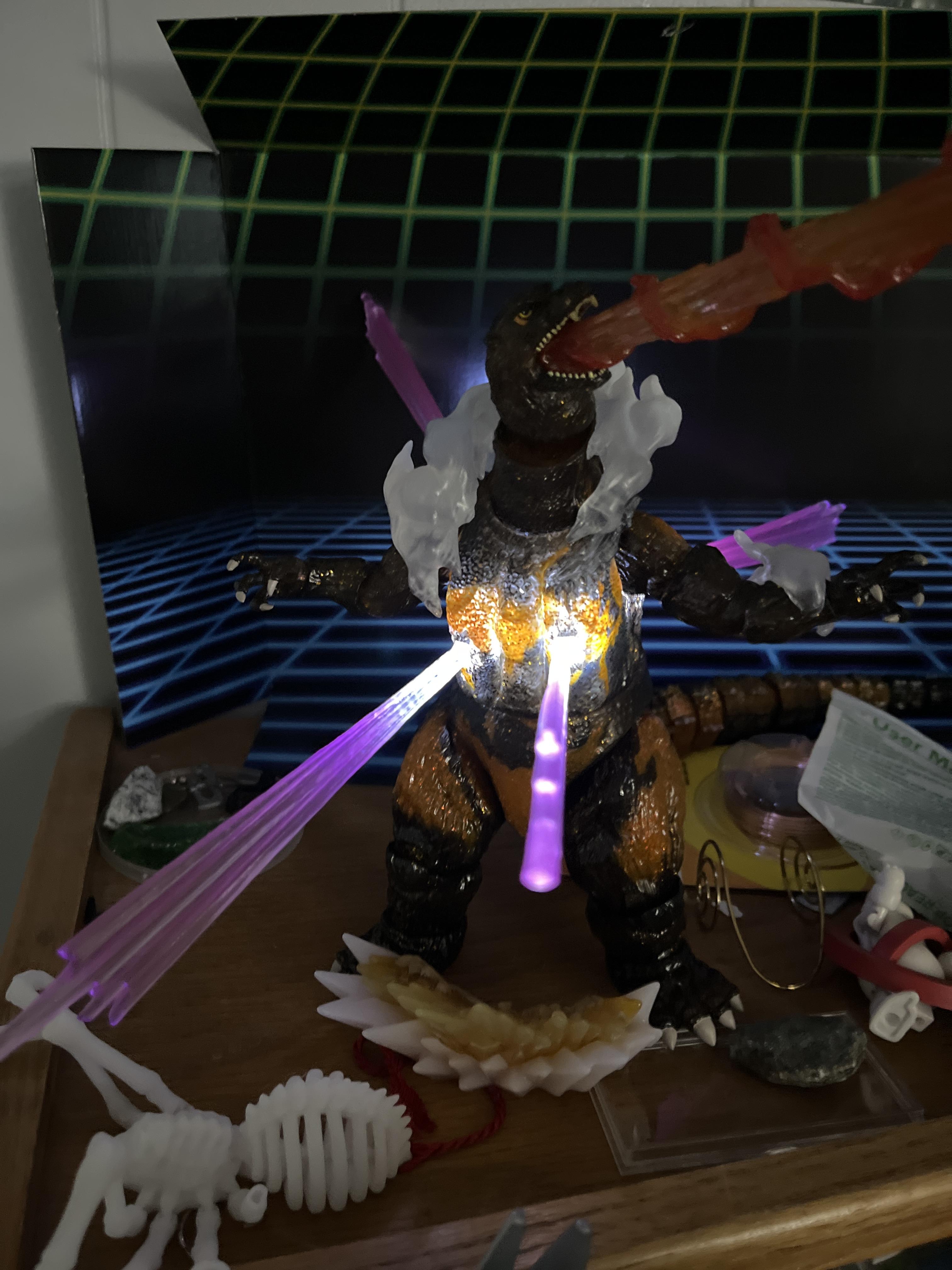 Super7 Toho Ultimates Final Battle Godzilla figurina LED 20 cm