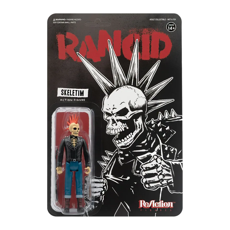 Super7 Rancid ReAction Skeletim figurina 9,5 cm cu chitara