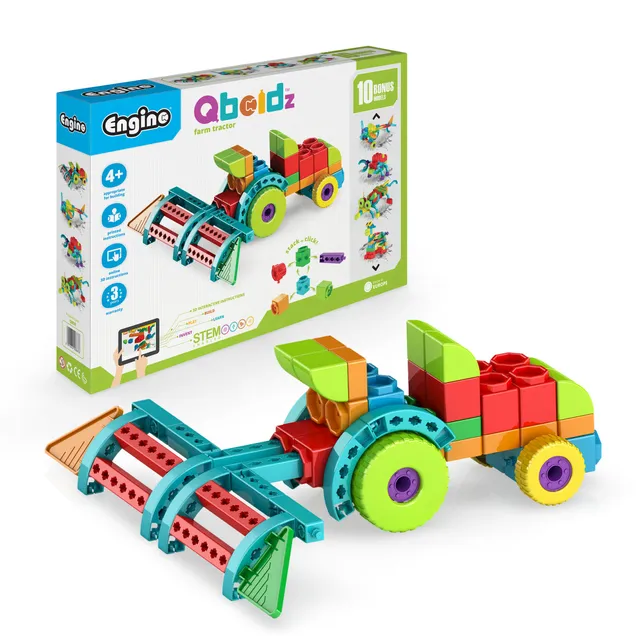 Engino Qboidz Farm Tractor set constructie 10 modele 4+