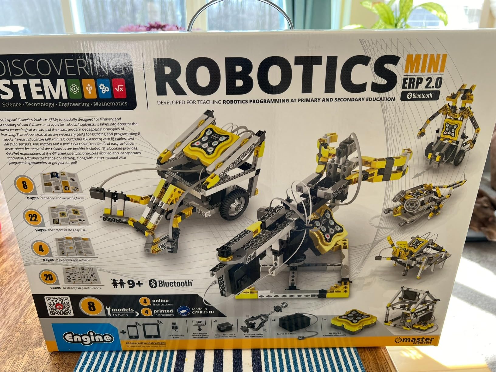 Engino Discovering STEM Mini ERP 2.0 robot programabil 8 modele