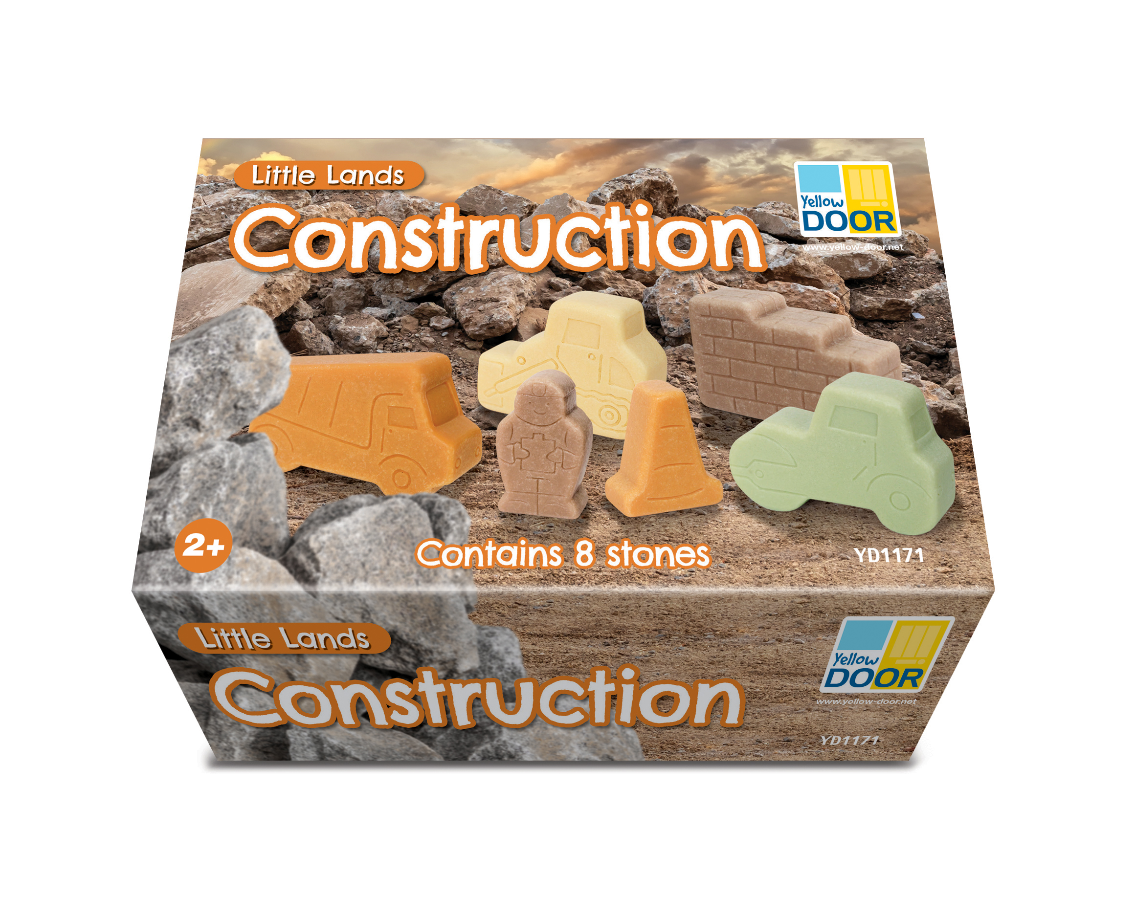 Yellow Door Little Lands Construction figurine 8 piese piatra