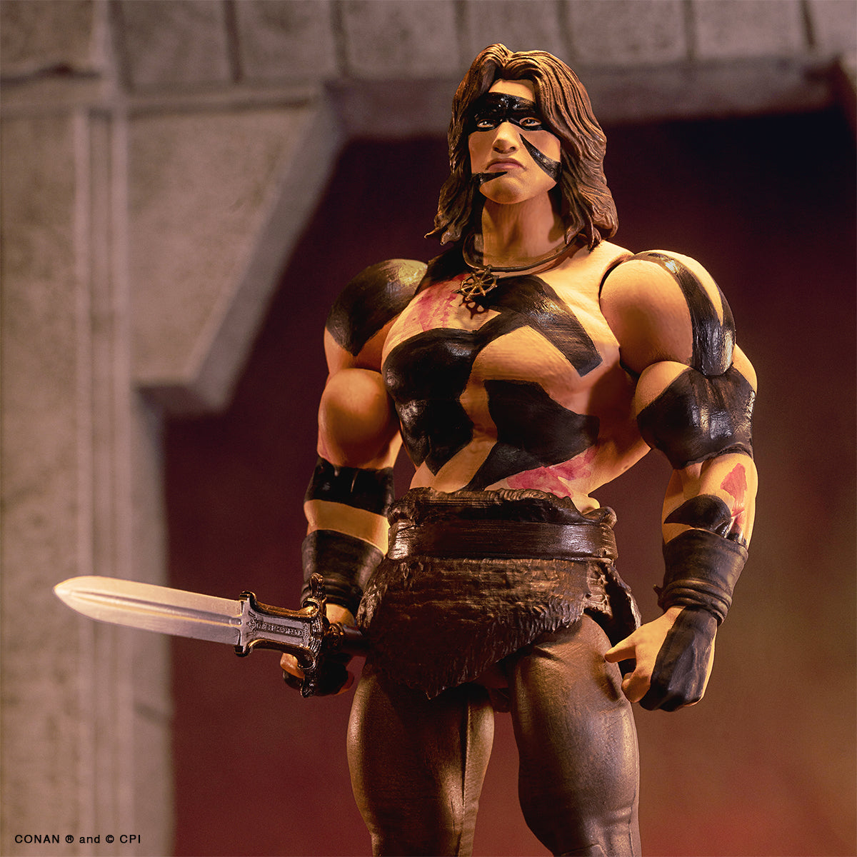 Super7 ULTIMATES Conan War Paint figurina articulata 7 inch