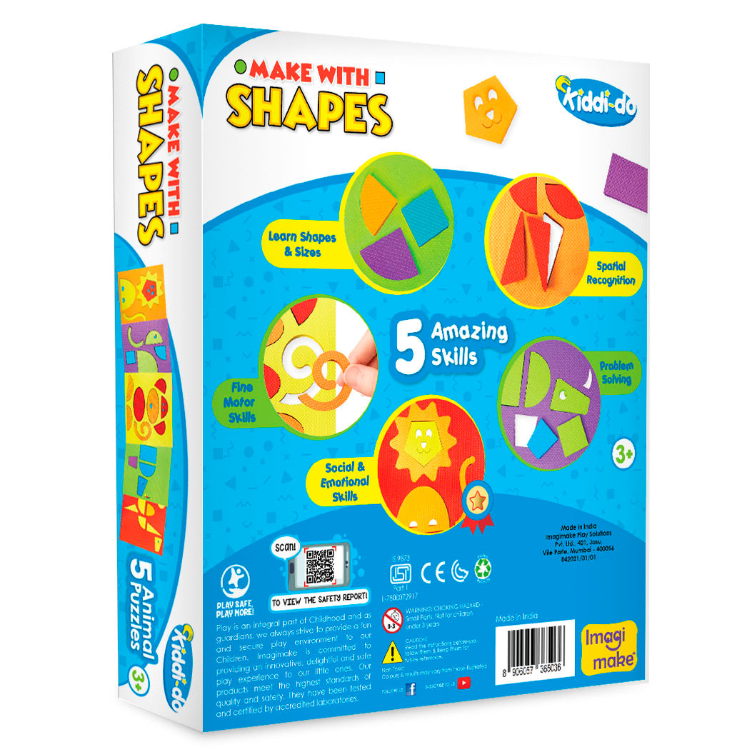 Imagimake Animals puzzle forme 42 piese 3 ani+