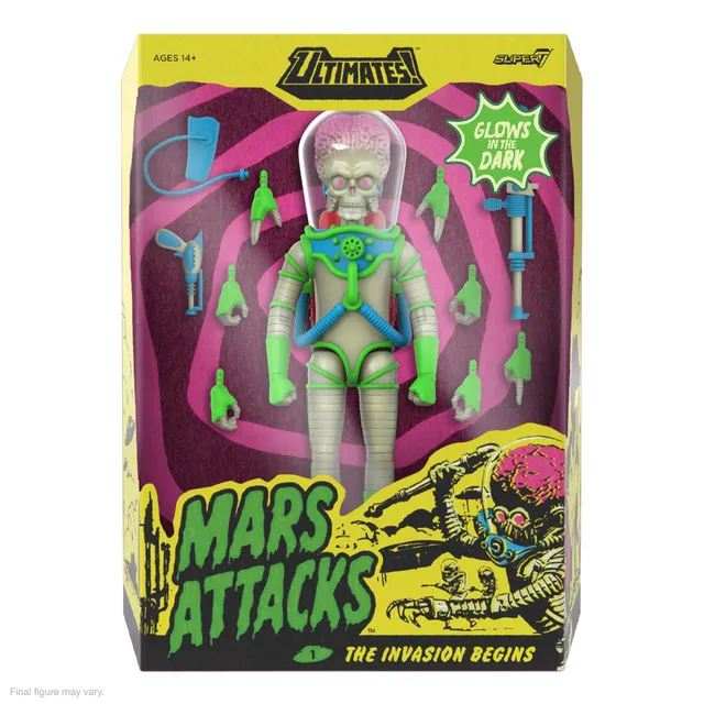 Super7 Mars Attacks ULTIMATES Martian Glow figurina 18 cm
