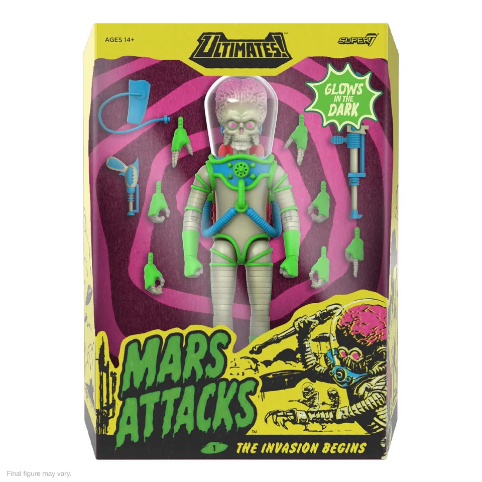 Super7 Mars Attacks ULTIMATES Martian Glow figurina 18 cm