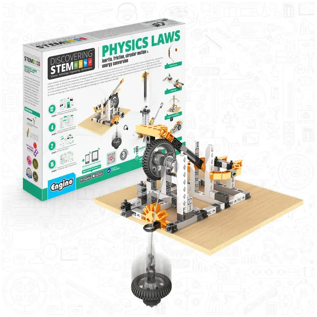 Engino Discovering STEM Physics Laws set constructie 6 modele inertie