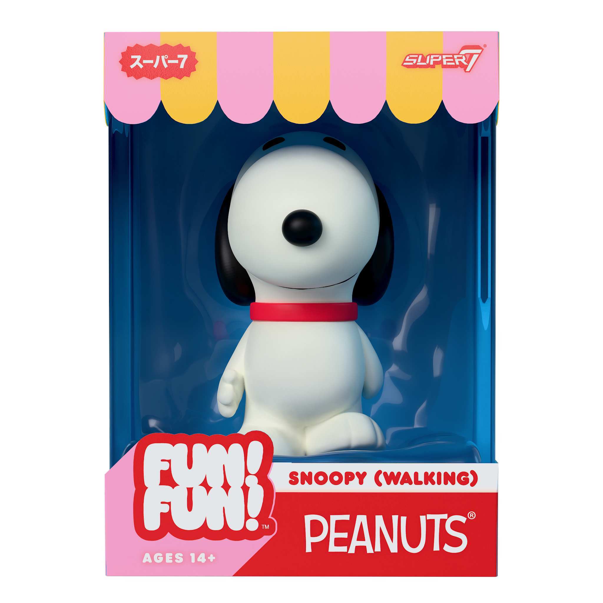 Super7 Peanuts FUN! FUN! Snoopy Walking figurina vinil 13 cm