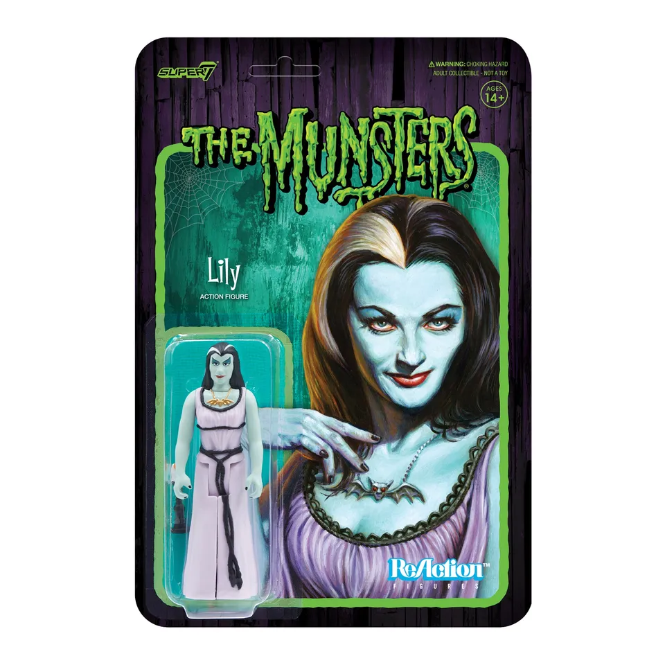 Super7 Munsters Wave 1 figurina Lily 9,5 cm cu pelerina