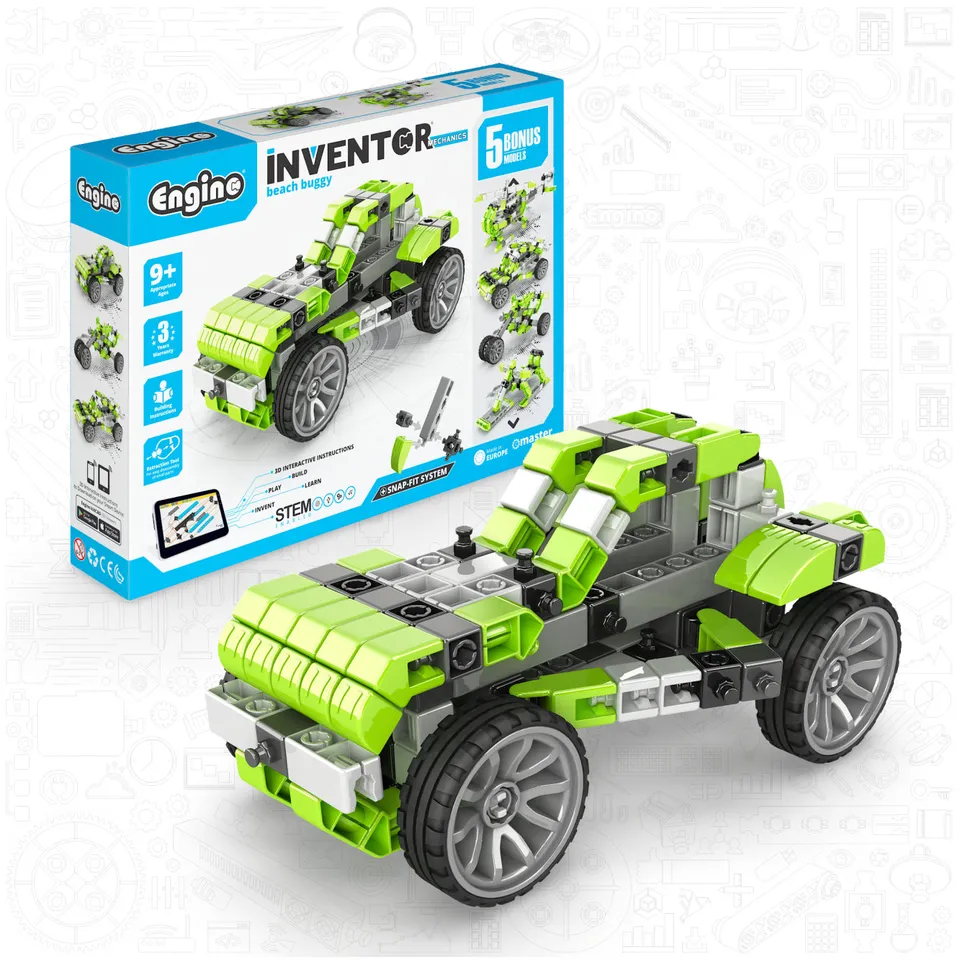 Engino Inventor Beach Buggy set mecanica 5 modele 155 piese