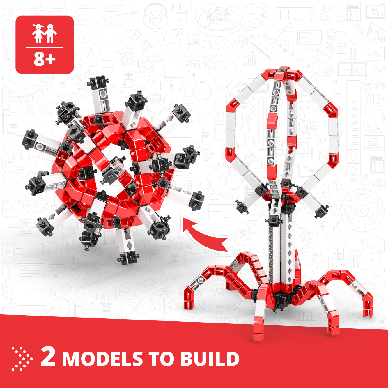 Engino STEAM Labs Viruses kit constructie 2 modele 8+
