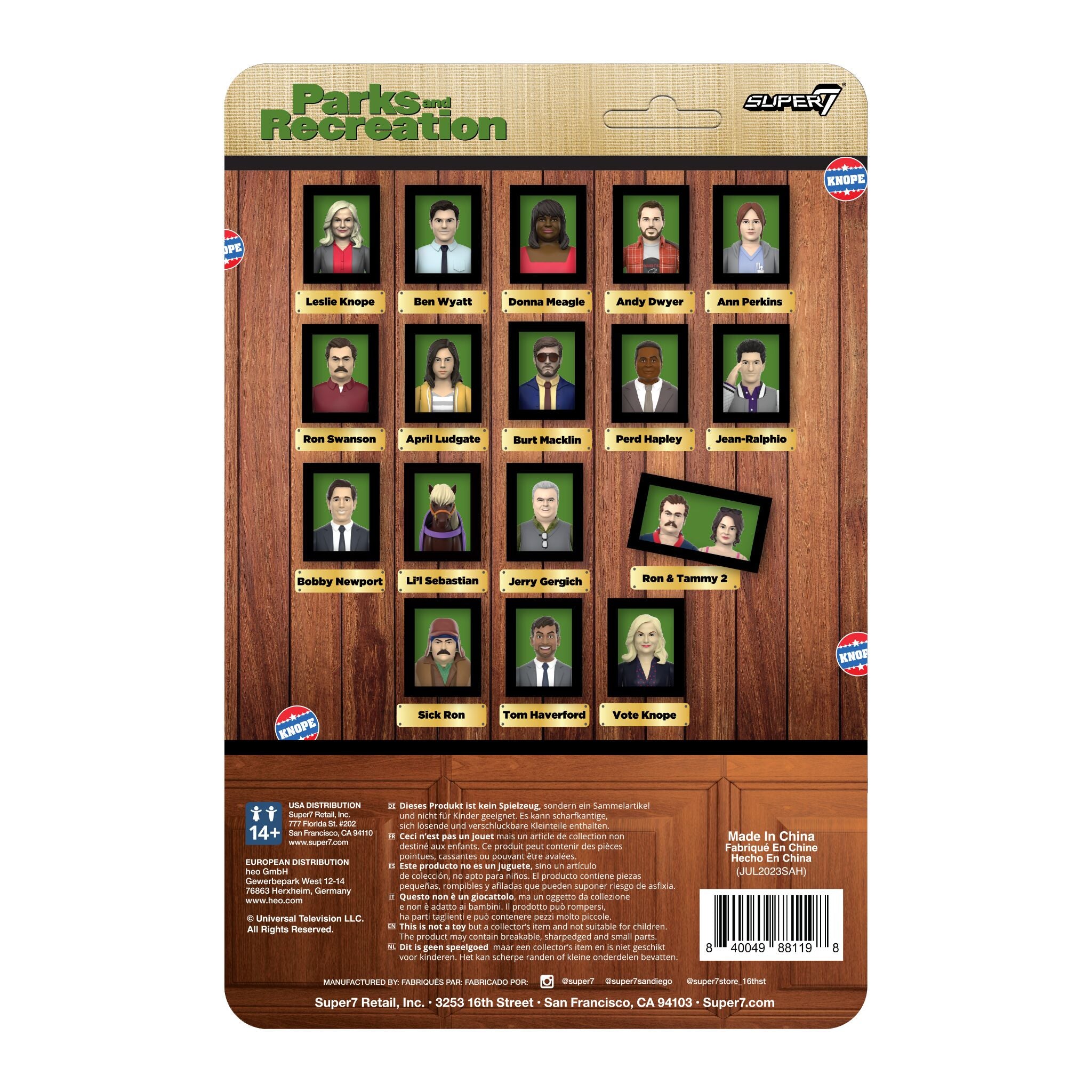 Super7 Parks and Recreation ReAction Tom Haverford 3,75"
