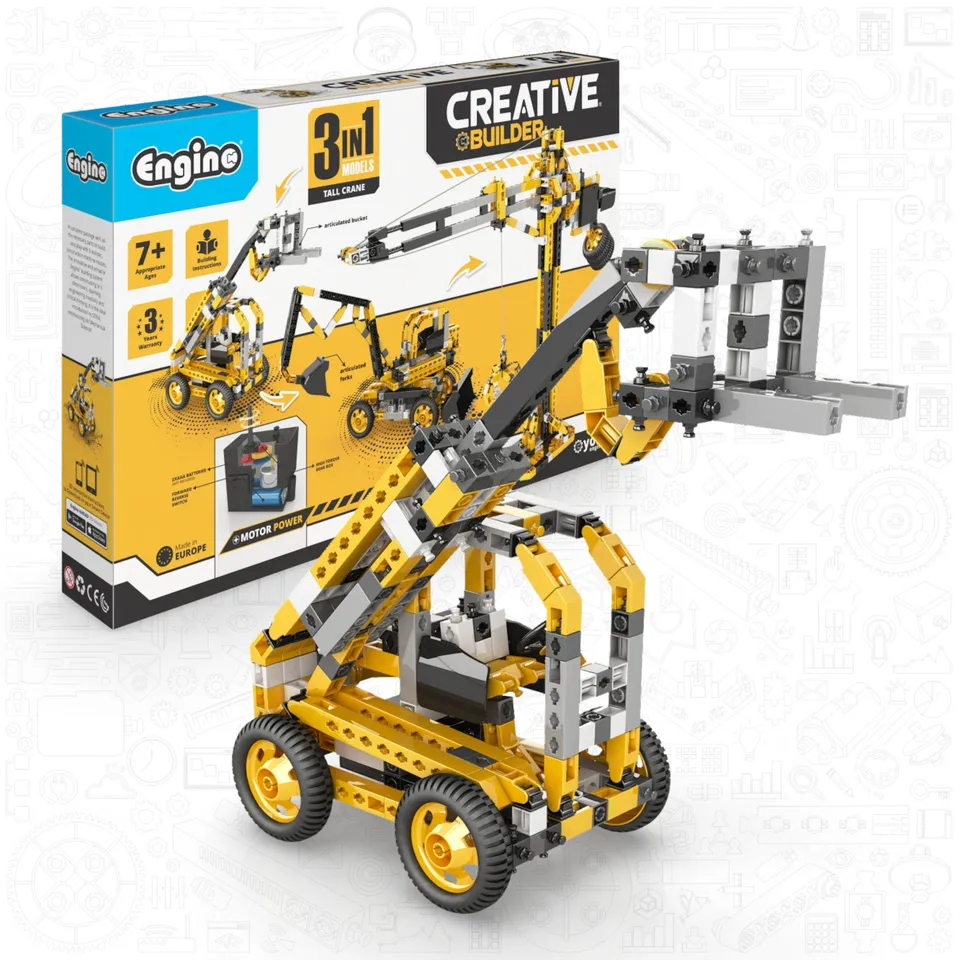 Engino Creative Builder macara set construcție motorizat 6+ ani