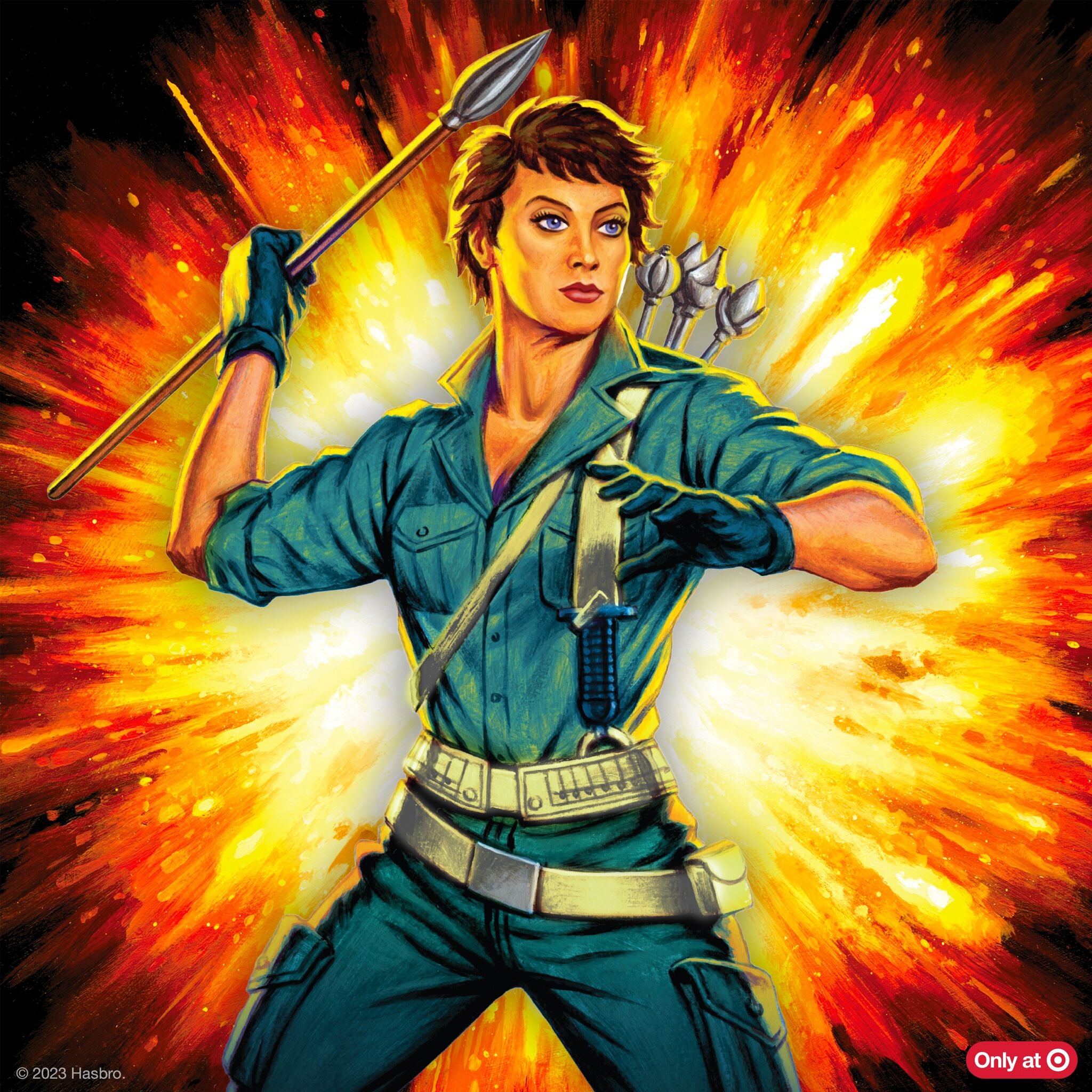 Super7 G.I. Joe ReAction Lady Jaye figurină teal