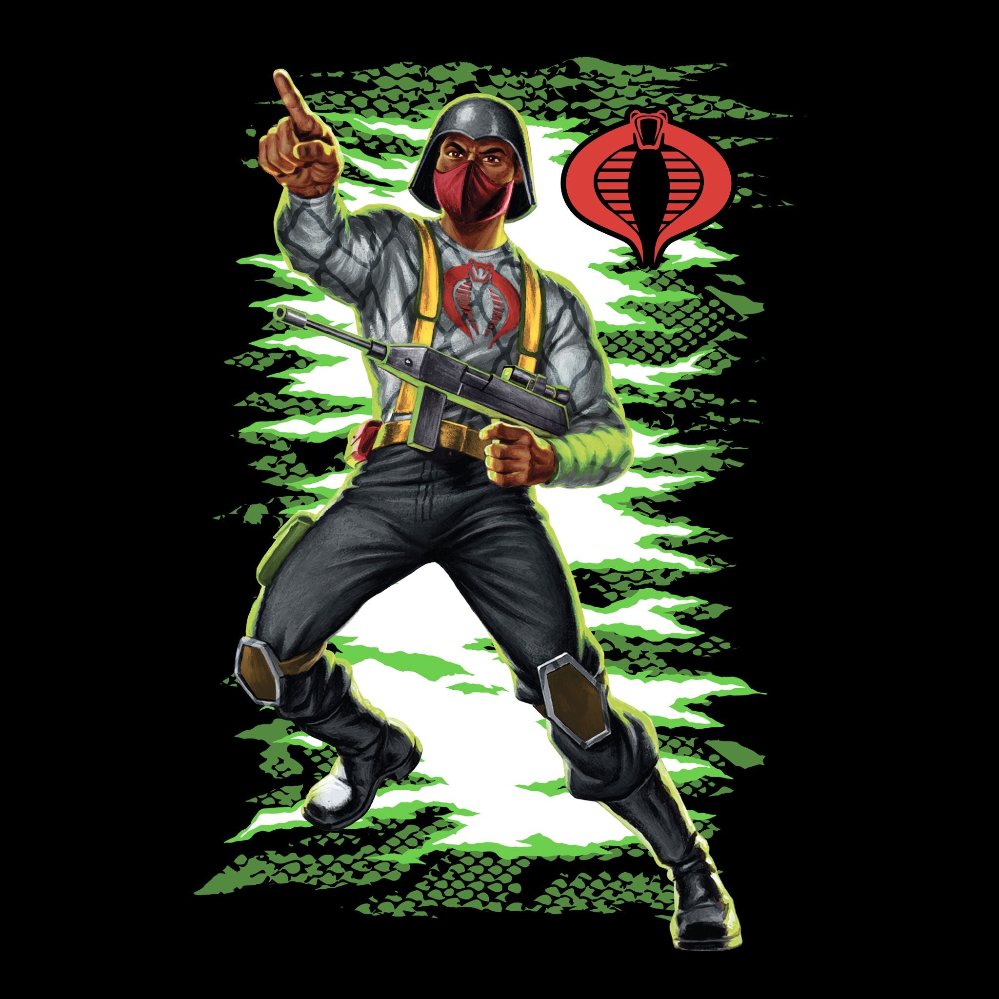 Super7 G.I. Joe Python Patrol tricou bumbac negru