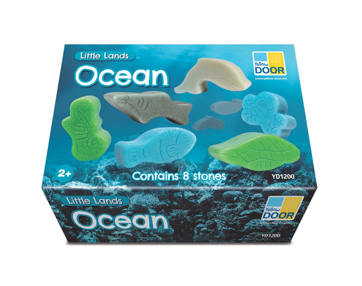 Yellow Door Little Lands Ocean pietre 8 buc ocean