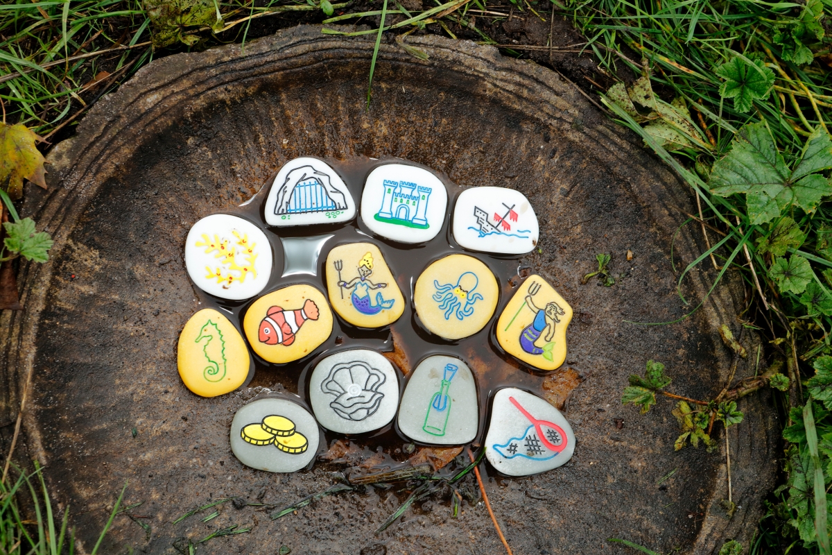 Yellow Door Story Stones pietre povesti mare 13 buc 2 ani+