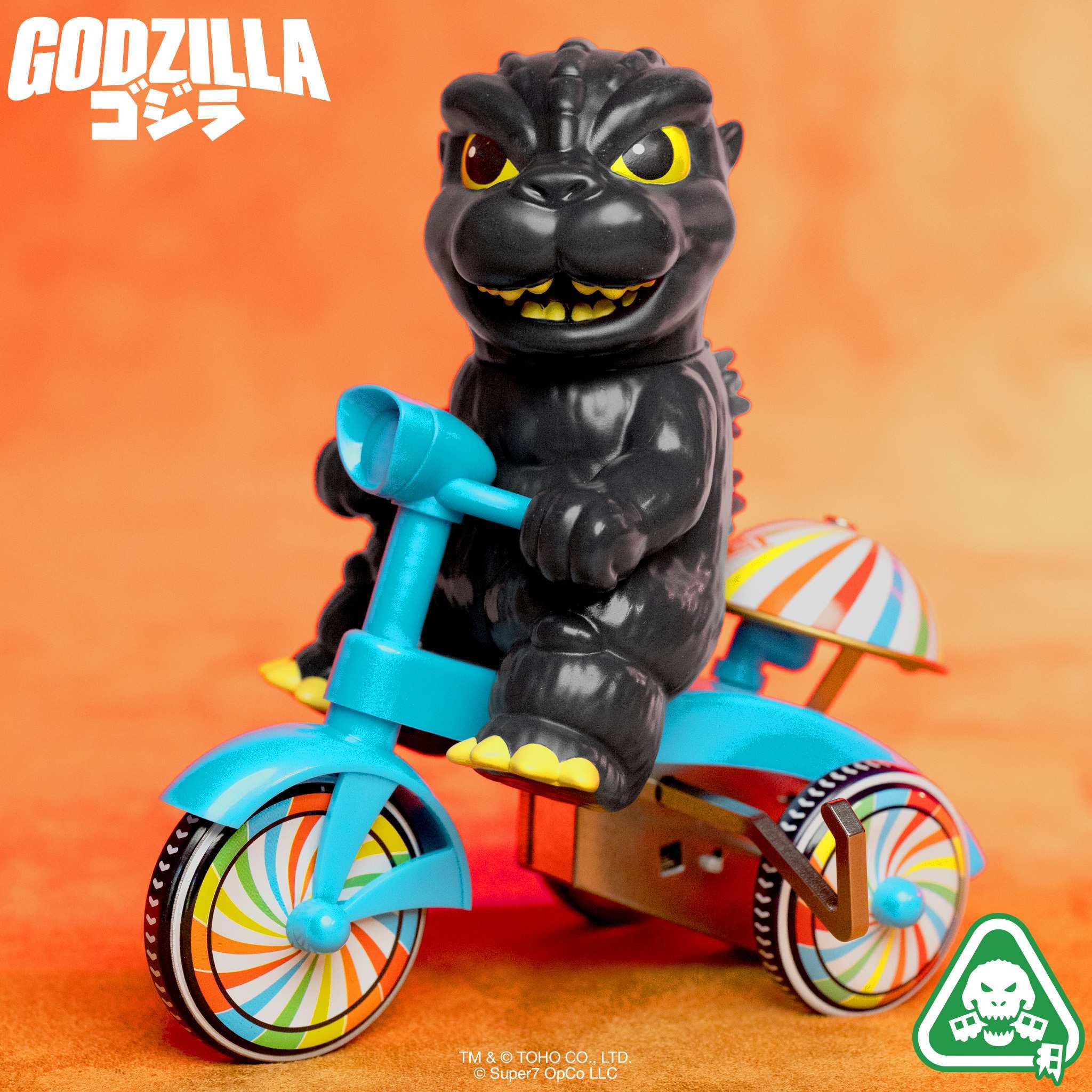 Super7 Toho Godzilla 89 tricicleta albastra cu sonerie