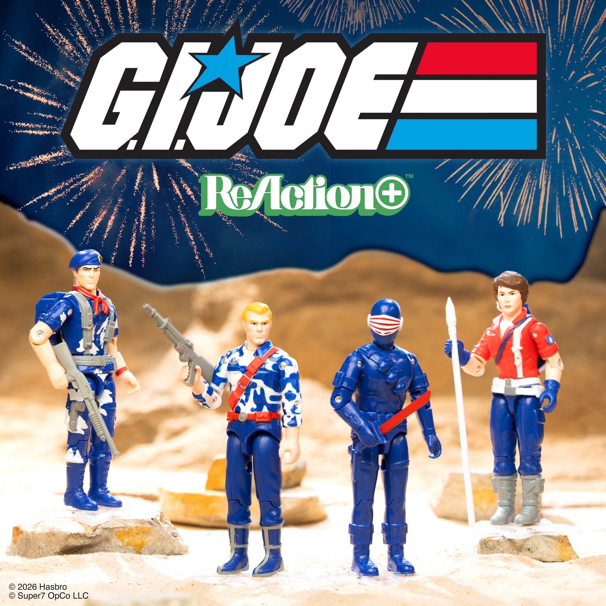 Super7 G.I. Joe ReAction+ Wave 08 set 4 figurine articulate