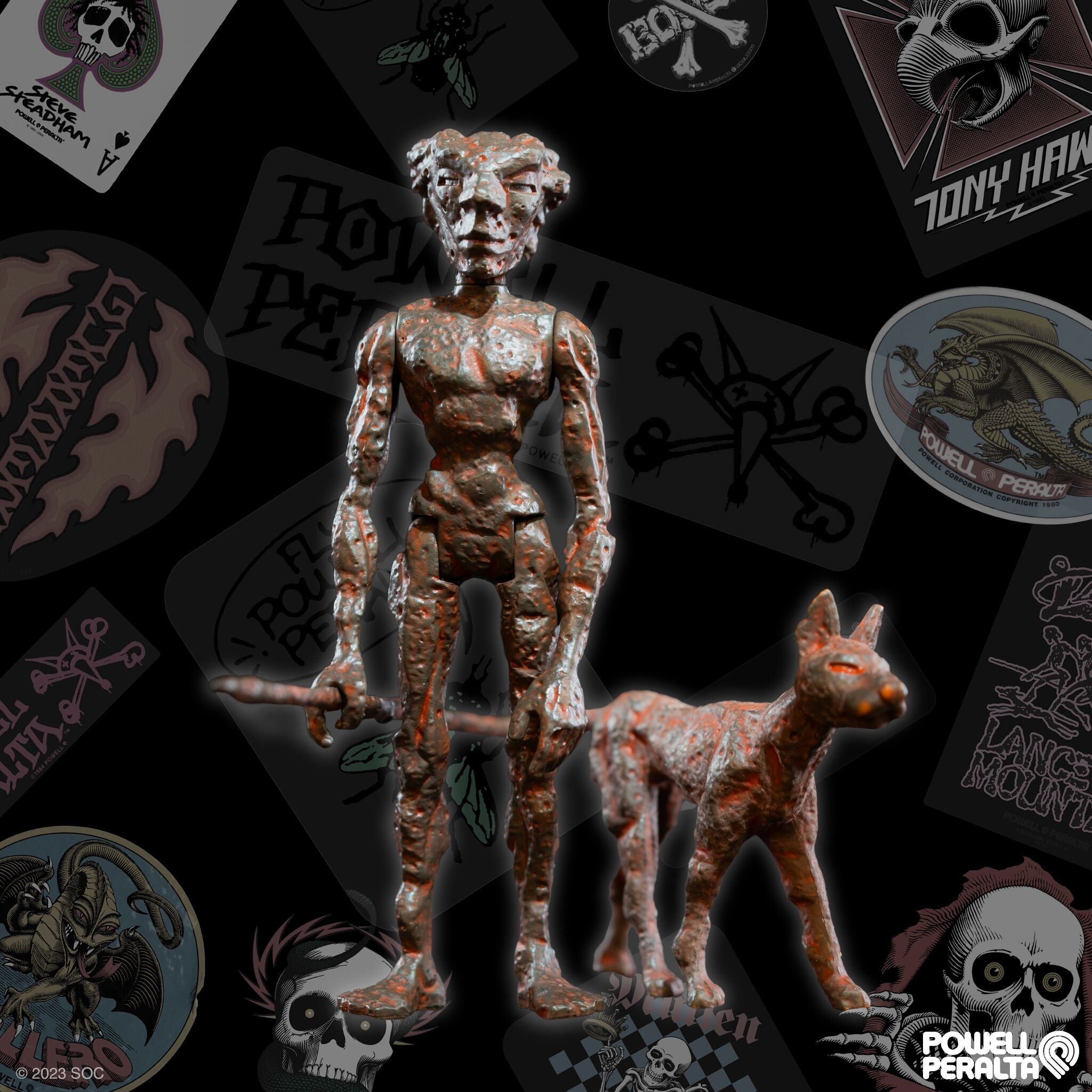 Super7 Powell-Peralta Lance Mountain Lava Rock figurină 9,5cm