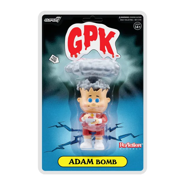 Super7 Garbage Pail Kids Adam Bomb figurina rosie