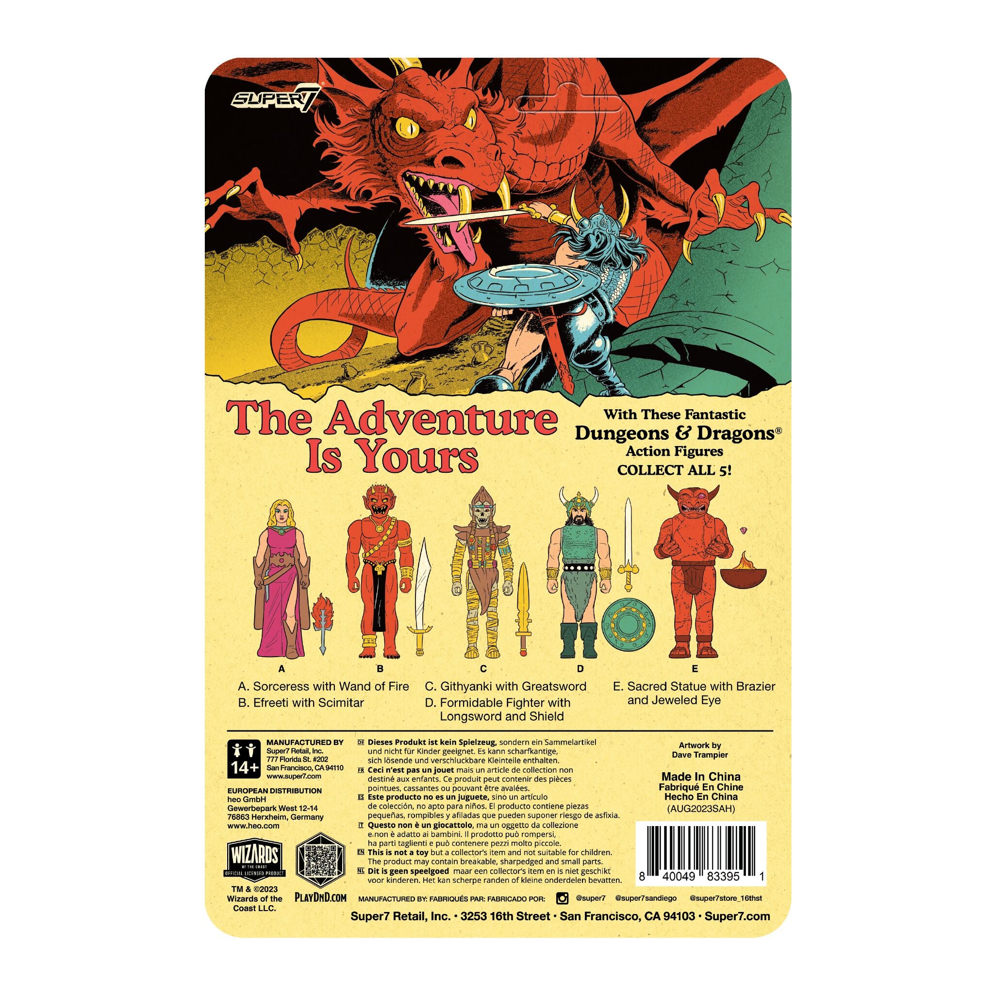 Super7 Dungeons Dragons ReAction Sacred Statue figurina 9,5 cm
