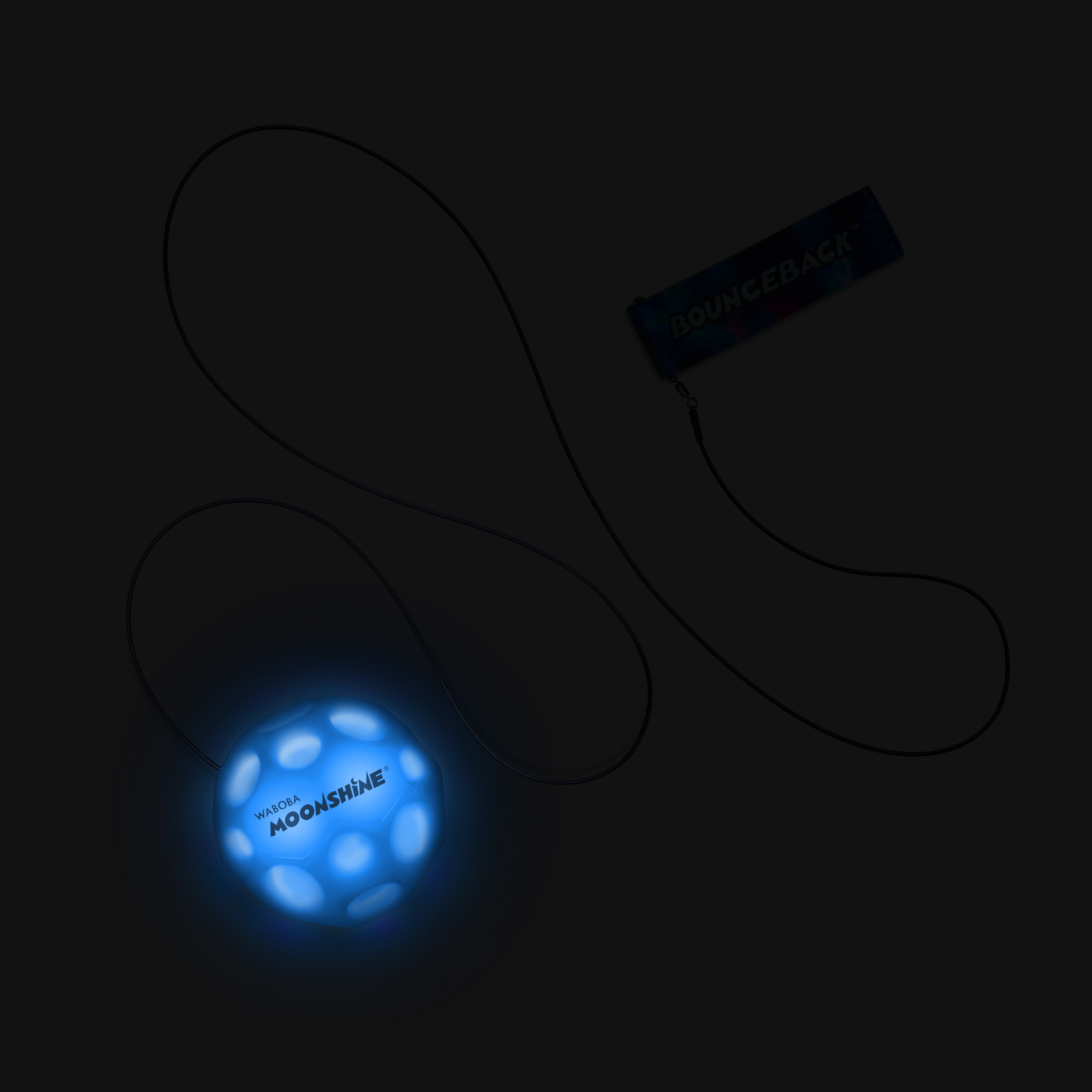 Waboba LED Bounceback Moonshine minge luminoasă