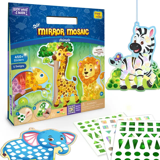 Imagimake Mirror Mosaic Animals mozaic 3+ ani