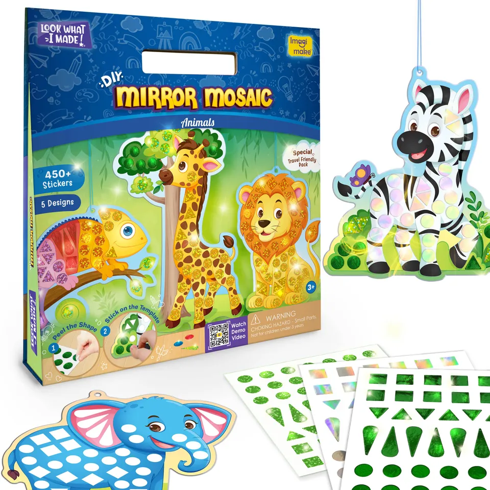 Imagimake Mirror Mosaic Animals mozaic 3+ ani