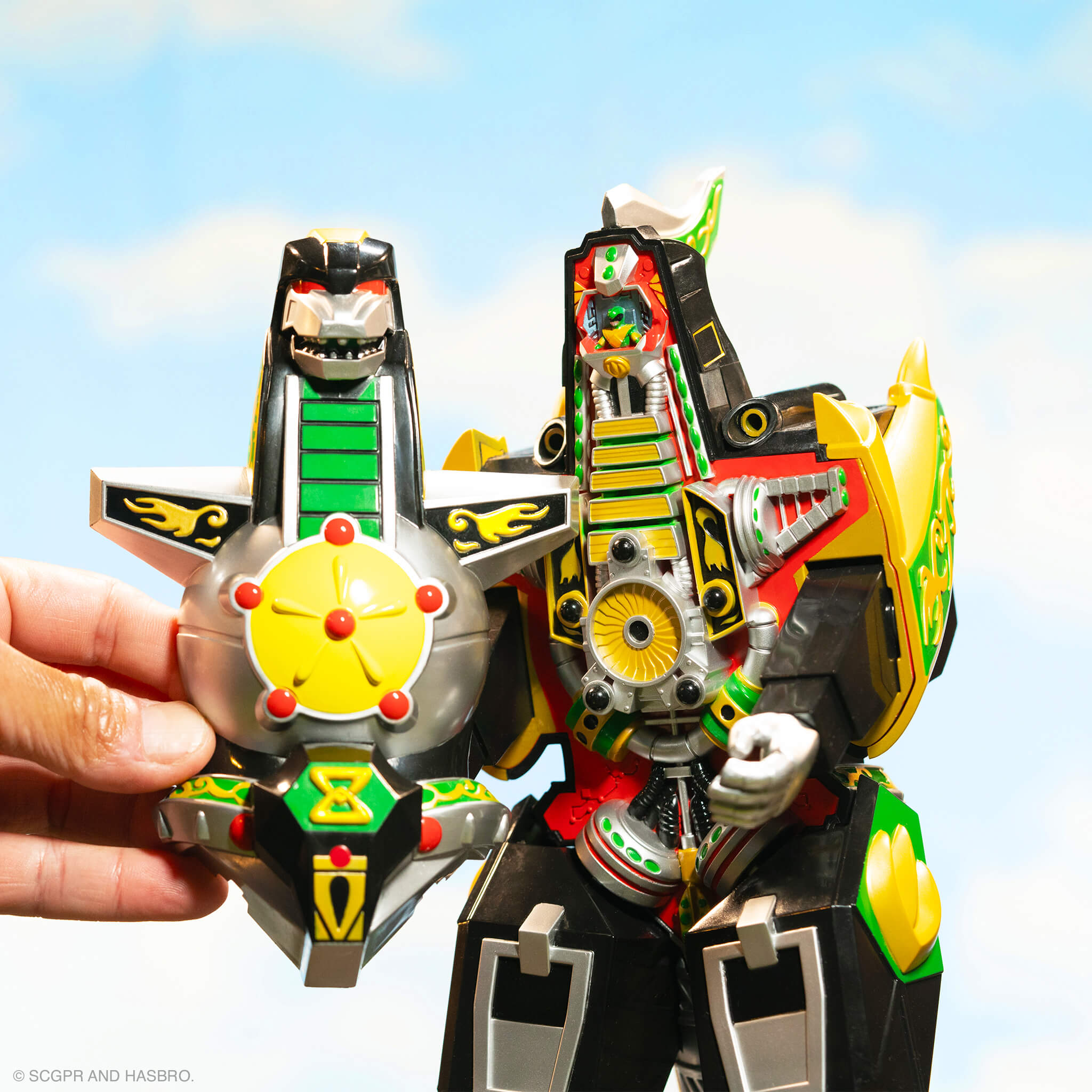 Super7 Super Cyborg Dragonzord figurina full color 28 cm