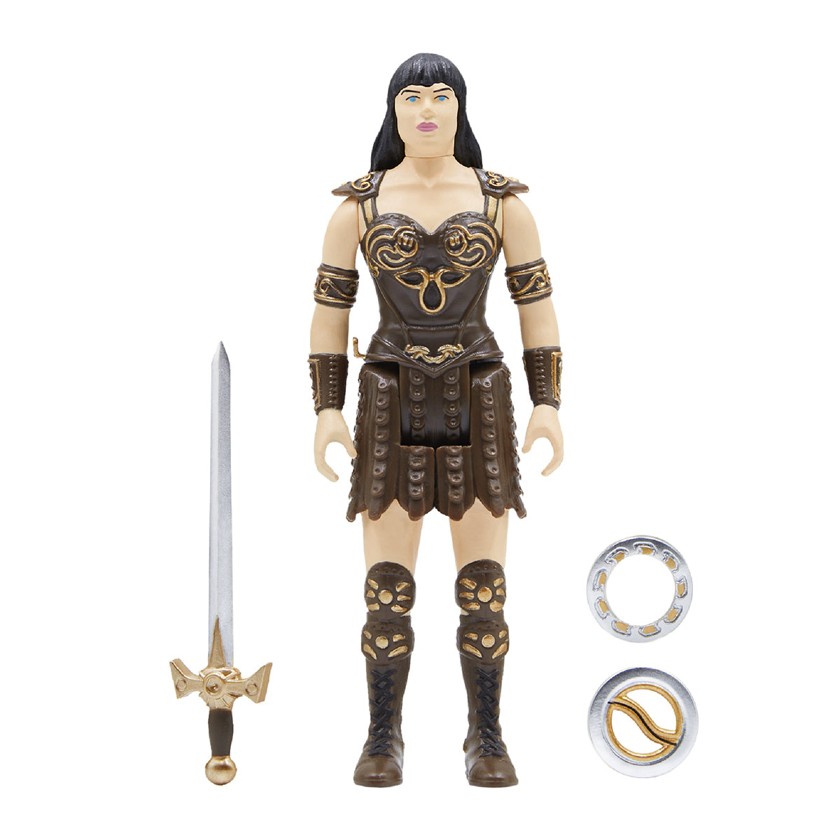 Super7 Xena Warrior Princess ReAction Xena figurina cu chakram